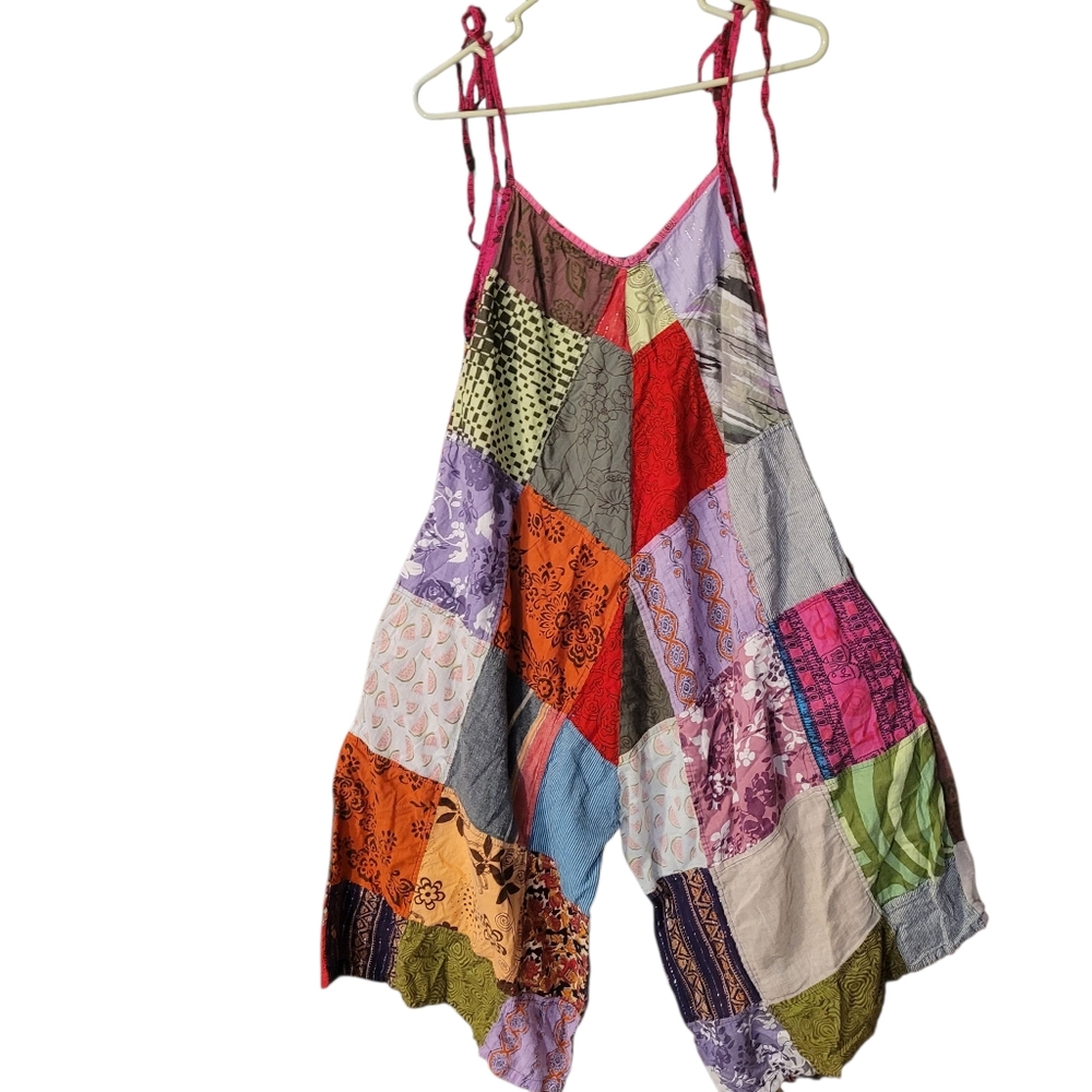 Like International Boho Patchwork Romper - M. O53 - image 1